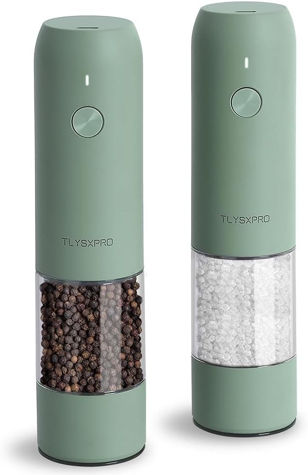 TLYSXPRO Electric Salt and Pepper Grinder Set 2-pack 🧂