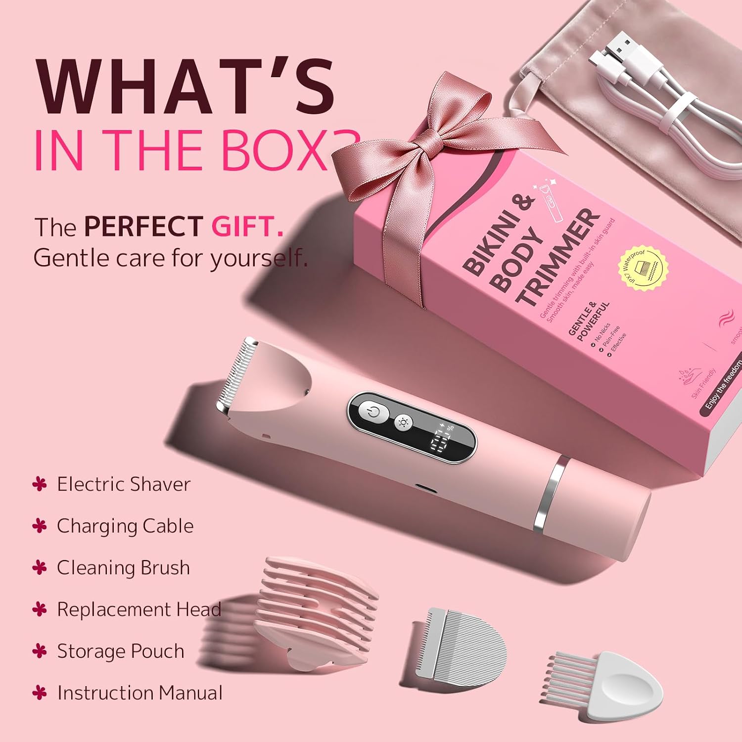 Thumbnail 6 de CoolHair Bikini Trimmer for Women: 2-in-1 Wet/Dry Electric Shaver for Sensitive Skin