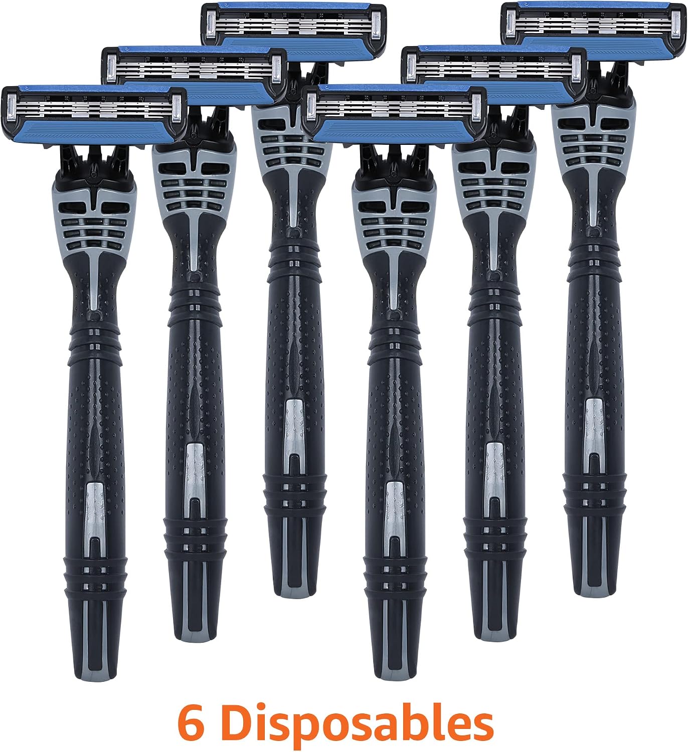 Thumbnail 6 de Amazon Basics 3-Blade Disposable Razors for Men (6 Count, 2 Packs of 3) – Close, Comfortable Shave