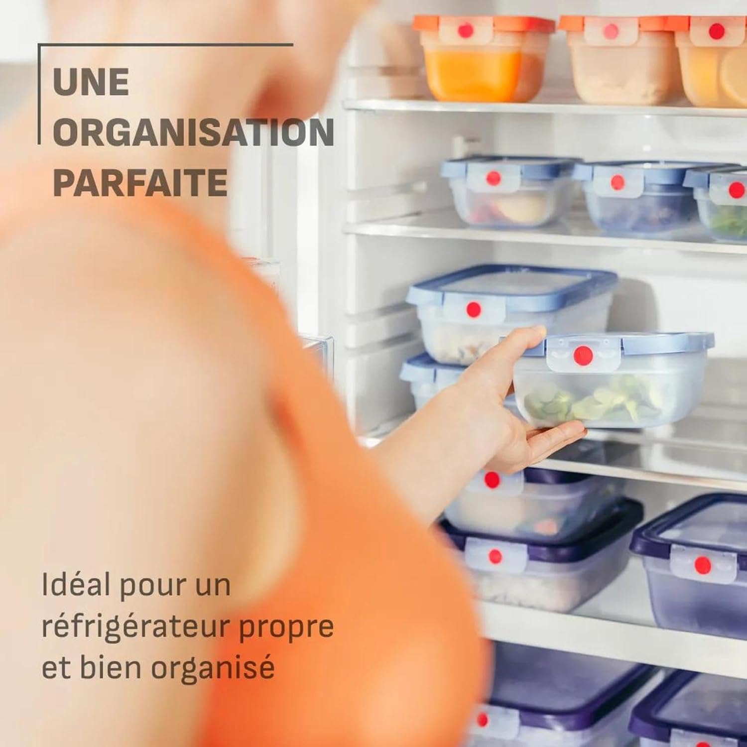 Detalle 2 de Emsa oneClick N1231000 – lot de 5 boîtes de conservation hermétiques à fermeture en un clic