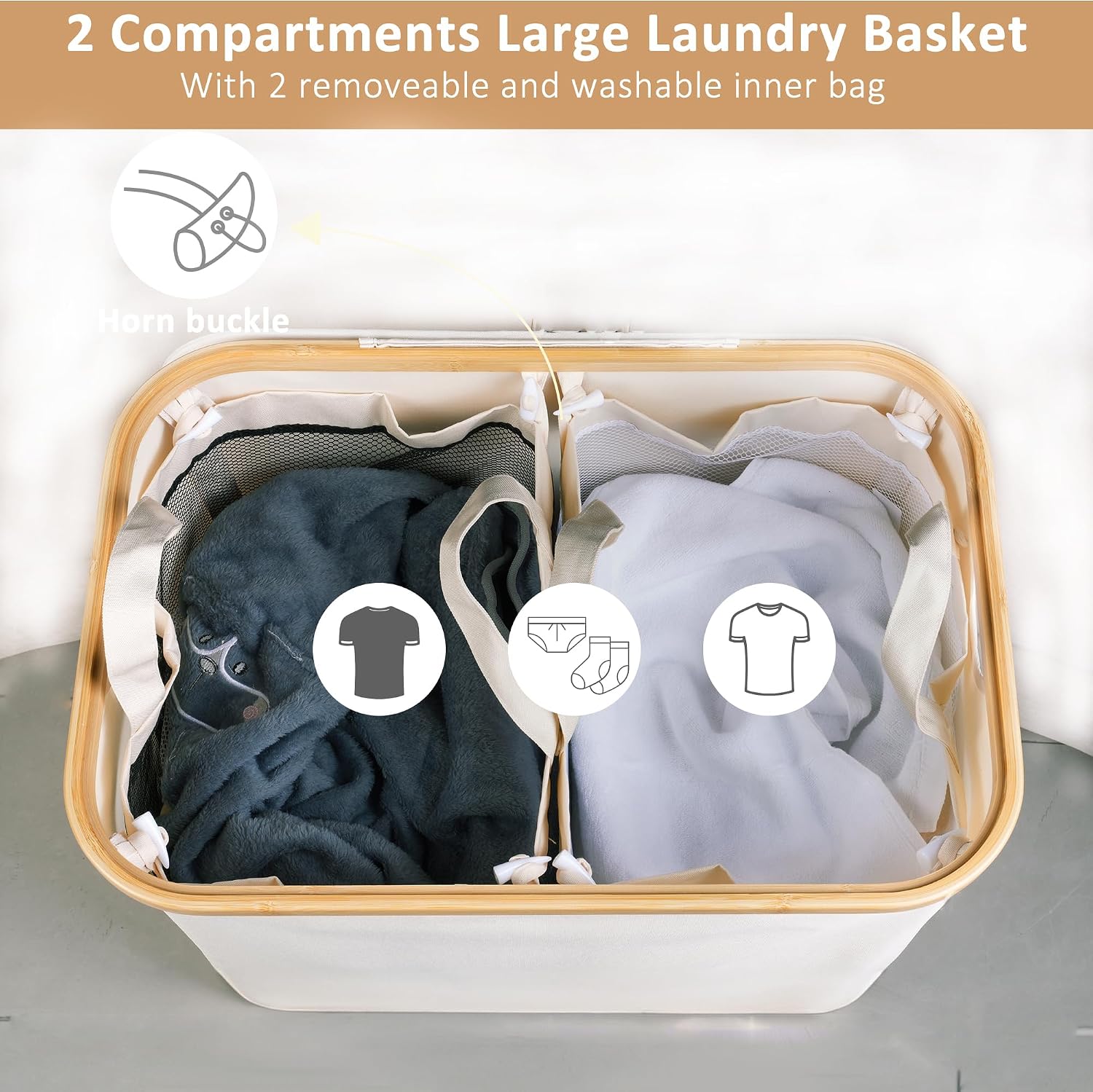 Detalle 1 de iEGrow Washing Basket 150L XL