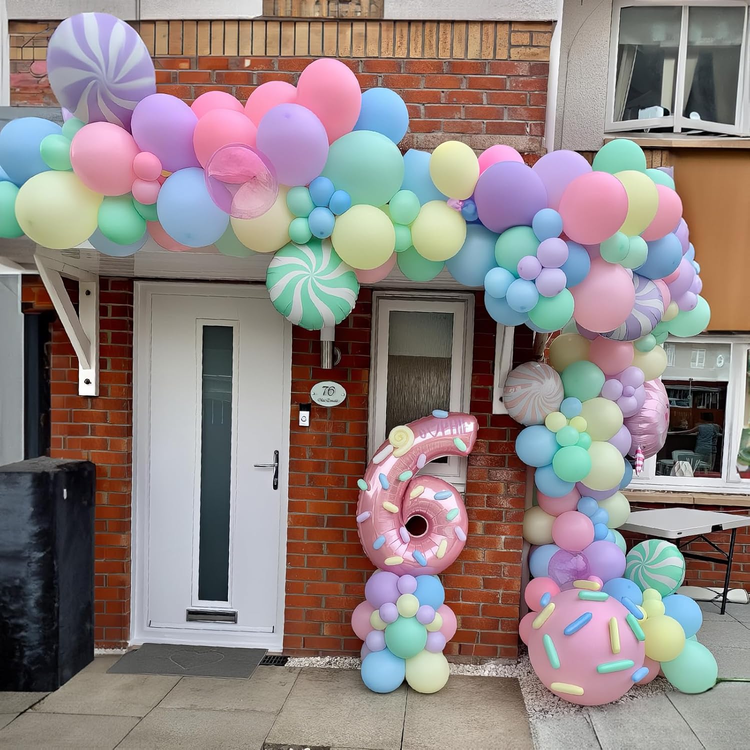 Thumbnail 3 de HILAVO Pastel Balloons Set (12 Inch) with Confetti Balloons for Macaron Rainbow Party Decor