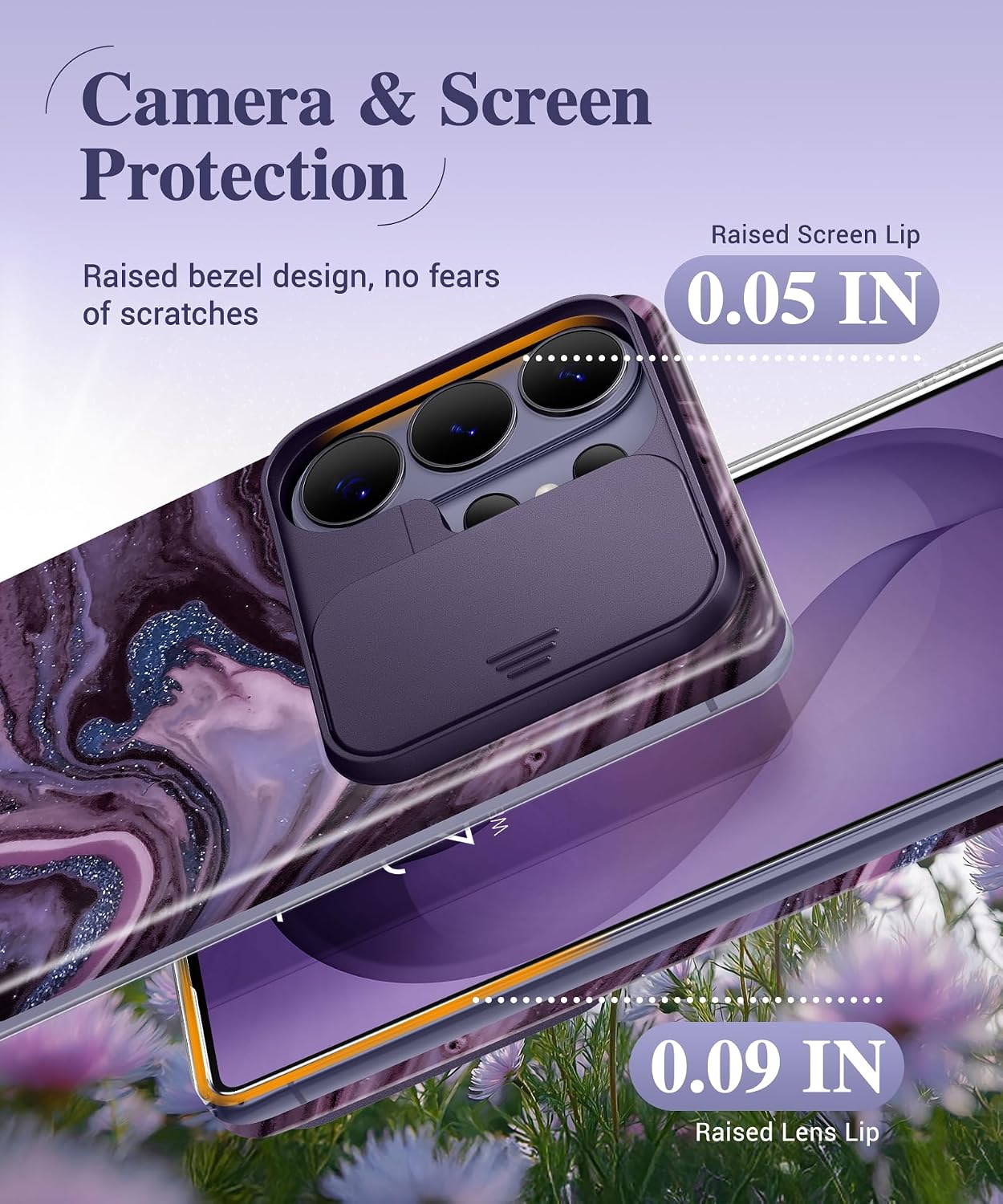 Thumbnail 4 de GVIEWIN Galaxy S26 Ultra Case with Slide Camera Cover