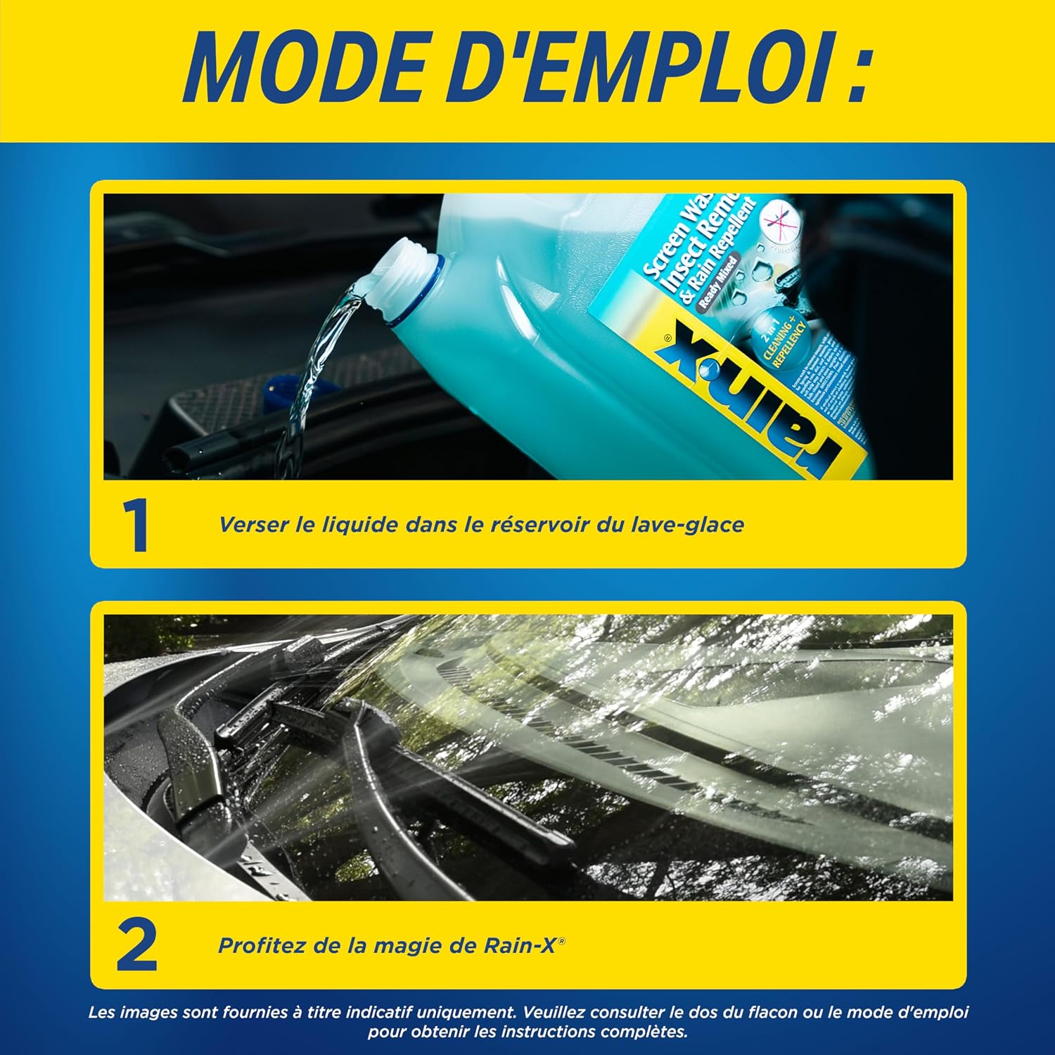 Detalle 2 de Rain-X Lave-Glace Anti-Insectes et Anti-Pluie – 5L Vert