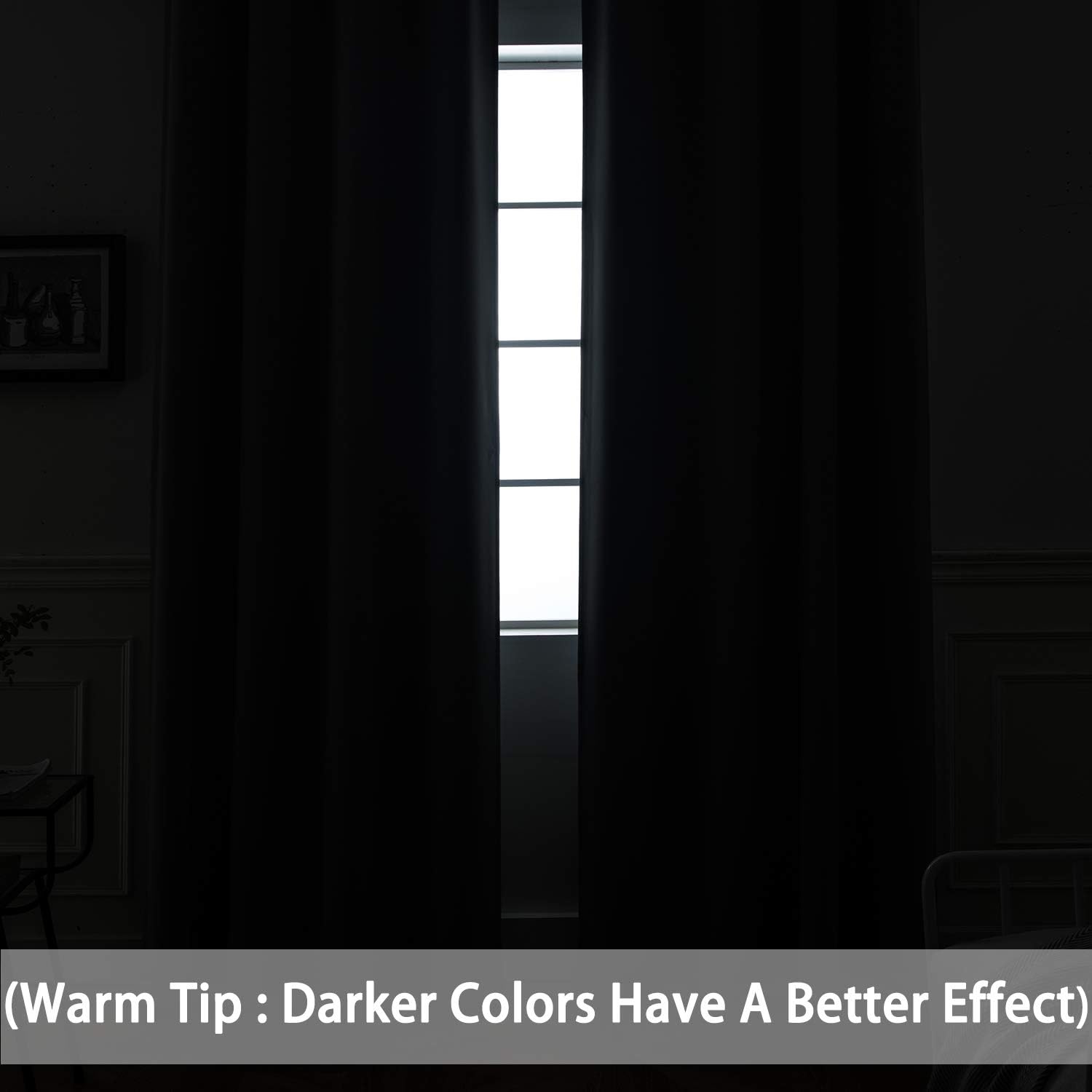 Thumbnail 2 de Yakamok 96in Blackout Curtains - 2 Panels, 52x96, Coral Orange, Grommet, Room Darkening & Thermal