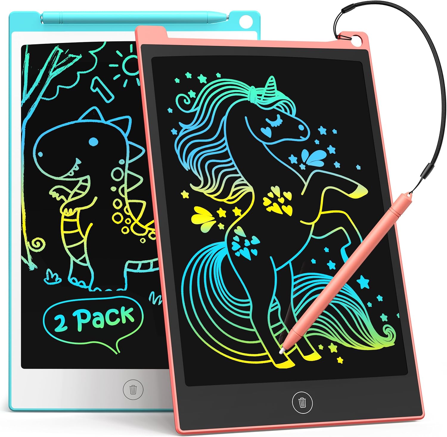 Detalle de TECJOE 2 Pack LCD Writing Tablet