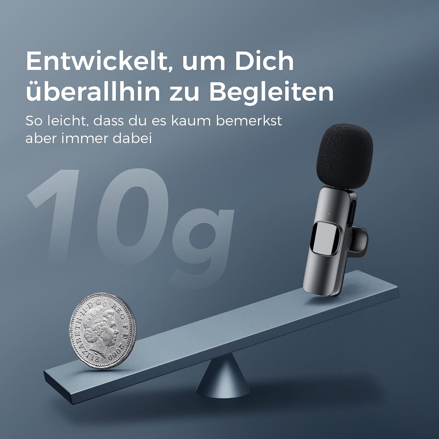 Thumbnail 4 de YRF Mikrofon für iPhone & Android – kabelloses Lavalier mit USB-C & Lightning