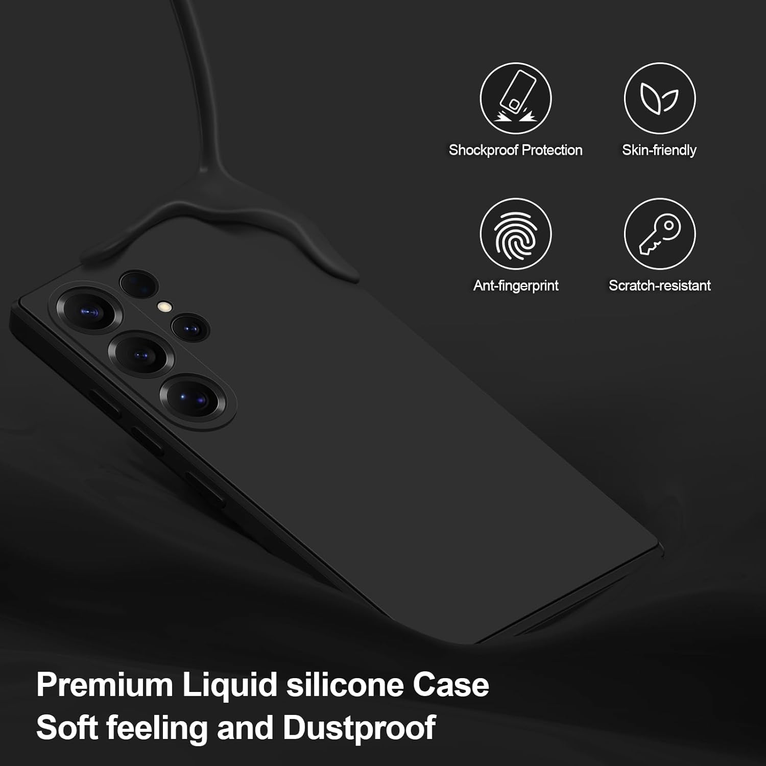 Thumbnail 2 de Btstring Hülle für Samsung Galaxy S25 Ultra – Hochwertiges Silikon Case mit seidig-weichem Finish