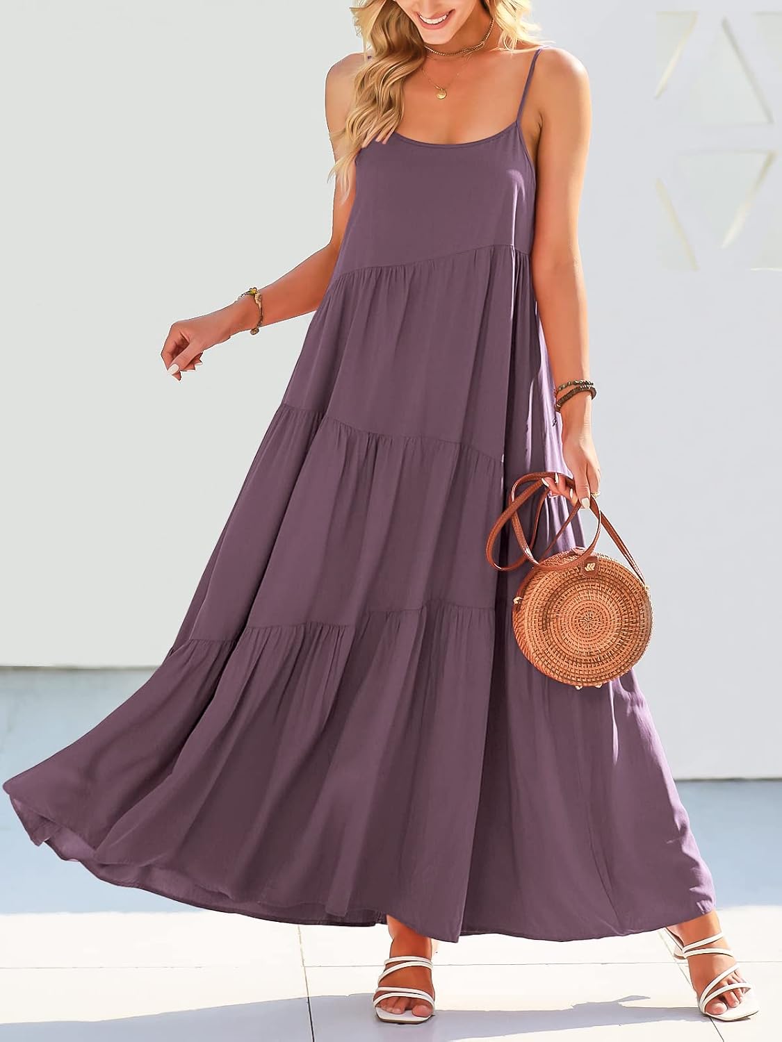 Detalle de ANRABESS Sundress Maxi Dress