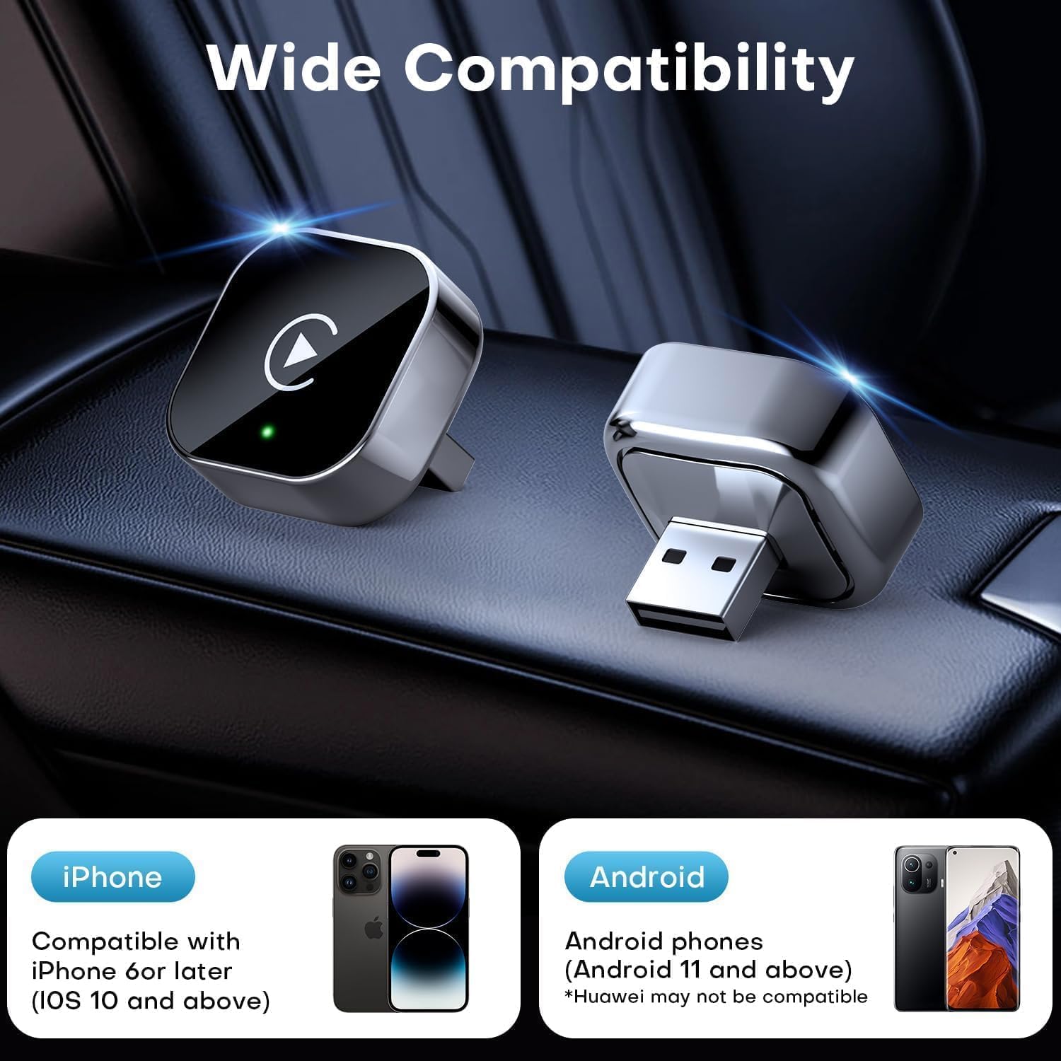 Thumbnail 5 de 2025 Upgraded Wireless CarPlay Adapter for iPhone