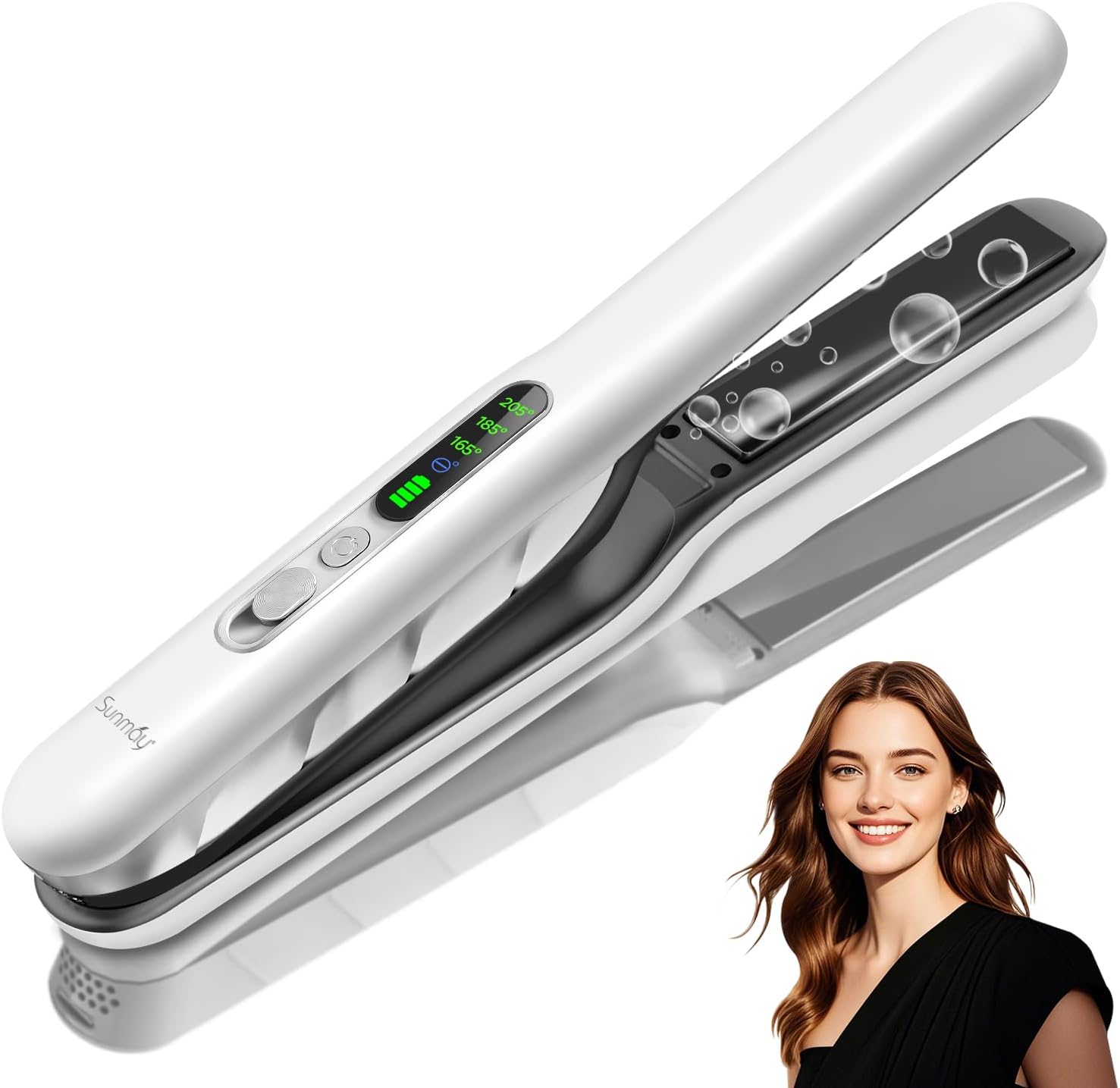 SUNMAY Cordless Hair Straighteners 205°C