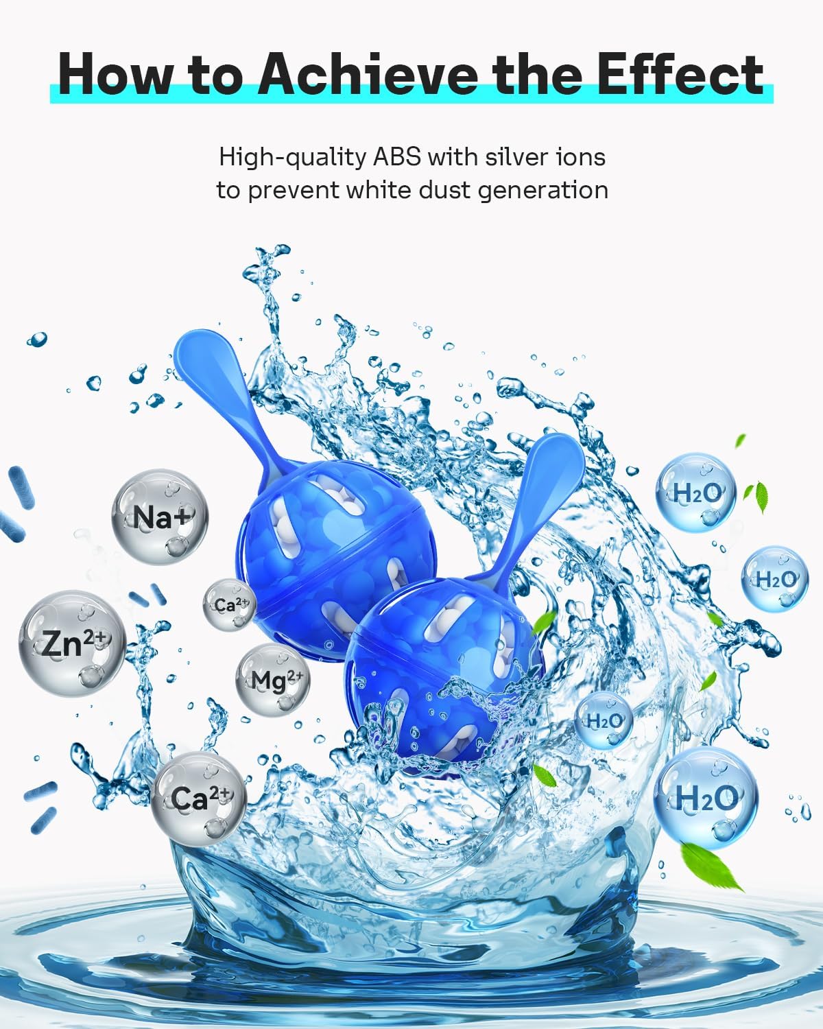 Detalle 1 de Leemone HCB Humidifier Cleaning Balls, 12-Pack for Mineral Buildup