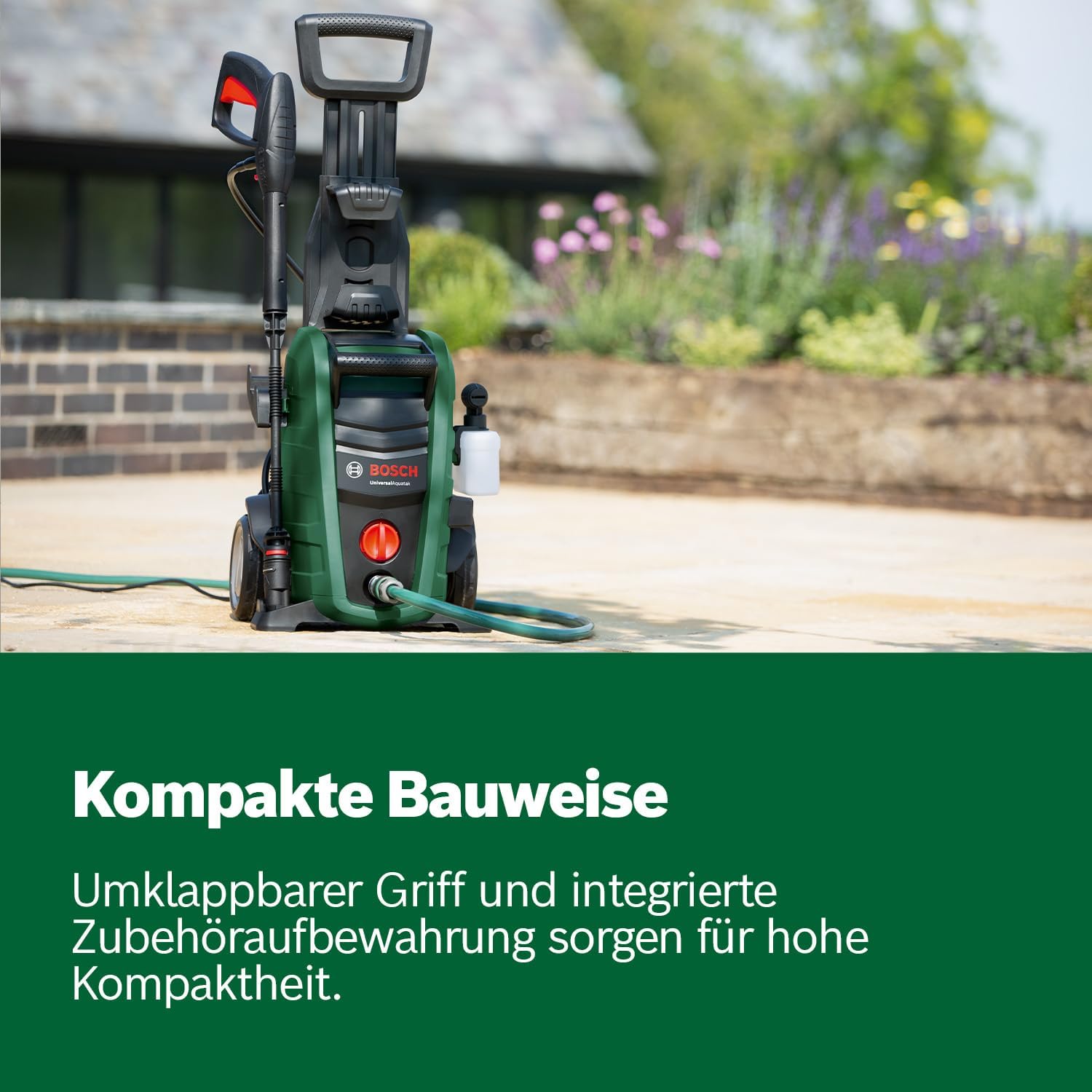 Detalle de Bosch UniversalAquatak 125 Hochdruckreiniger 3-in-1 mit Schaumdüse, 125 bar und 1500 Watt