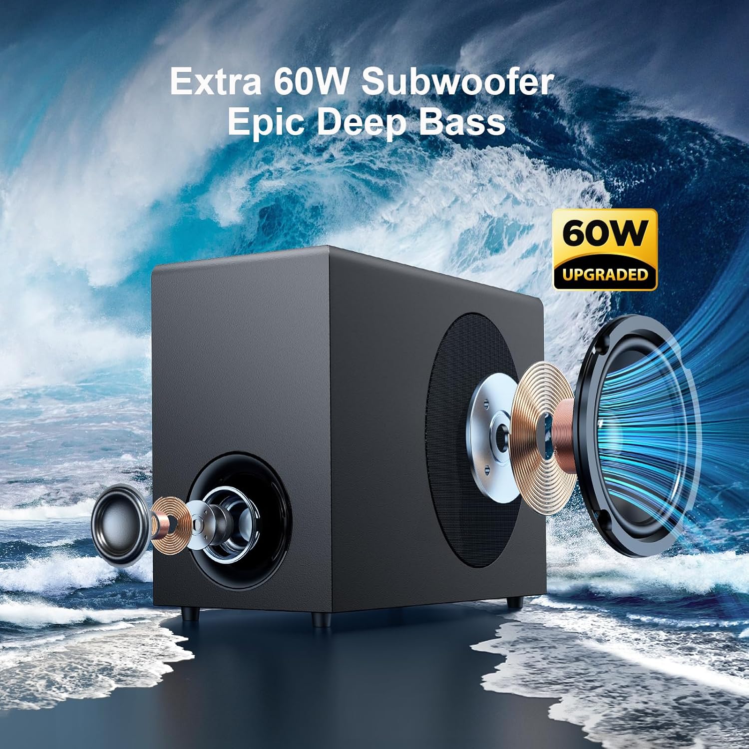 Thumbnail 4 de Soundbar mit Subwoofer für TV, 110 W Heimkino
