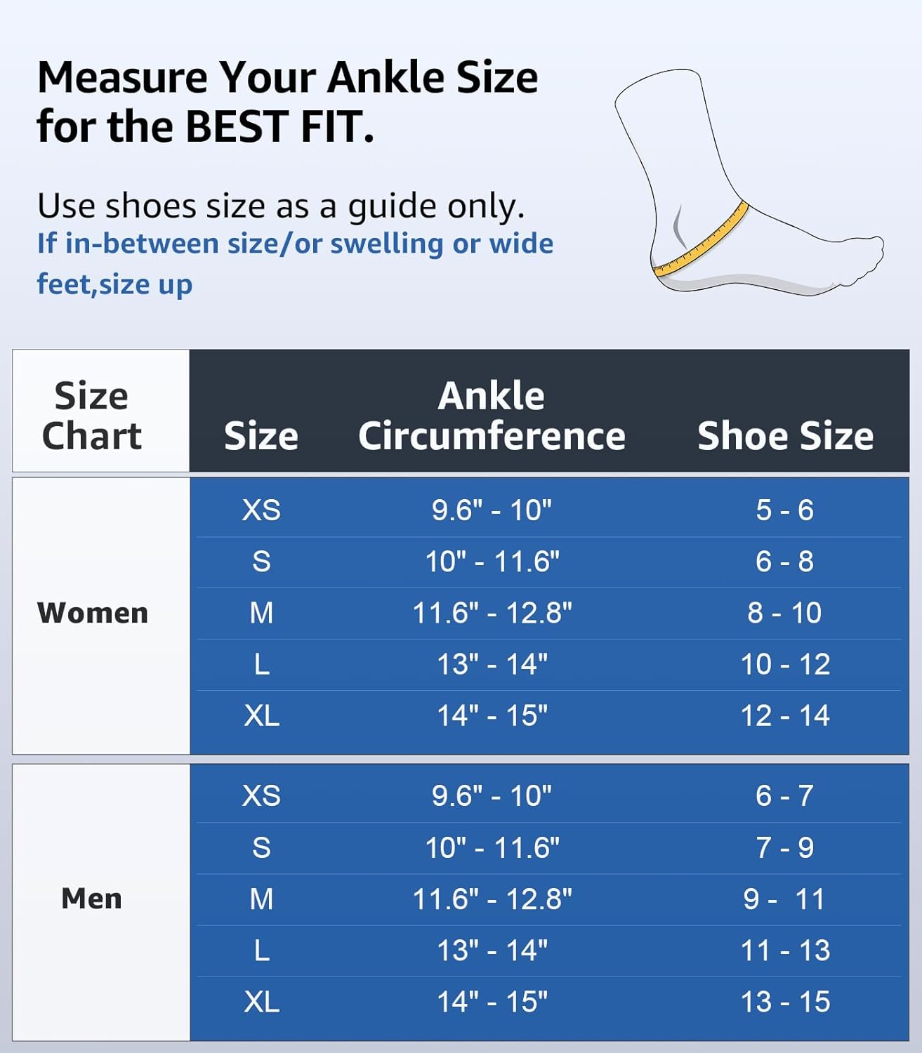 Thumbnail 4 de WHCOOL Slim-Fit Ankle Brace 12"-13"