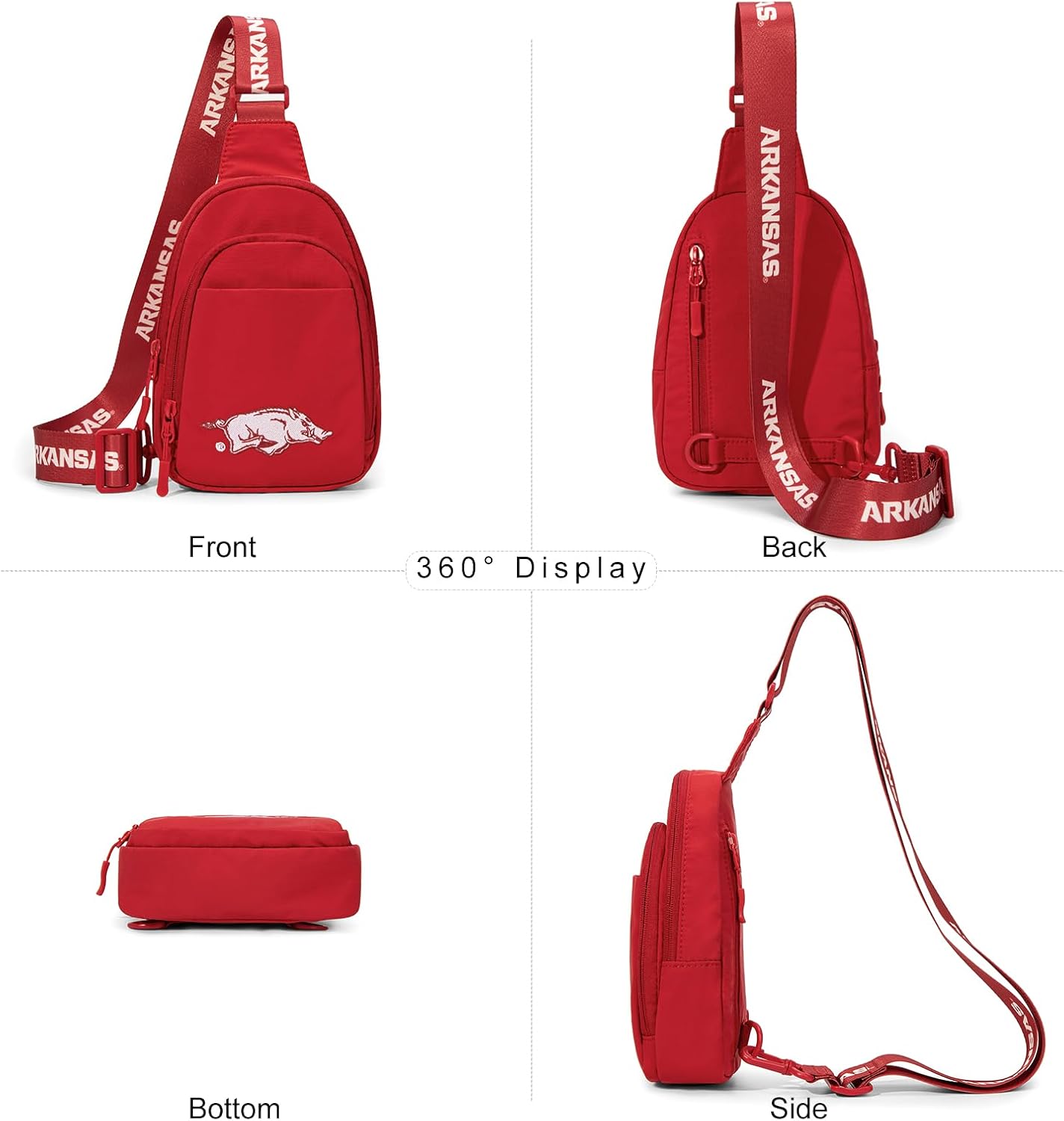 Thumbnail 3 de Montana West Arkansas Sling Bag for Women & Men (NC-AFU018BDY) — Quilted Crossbody with Convertible Strap