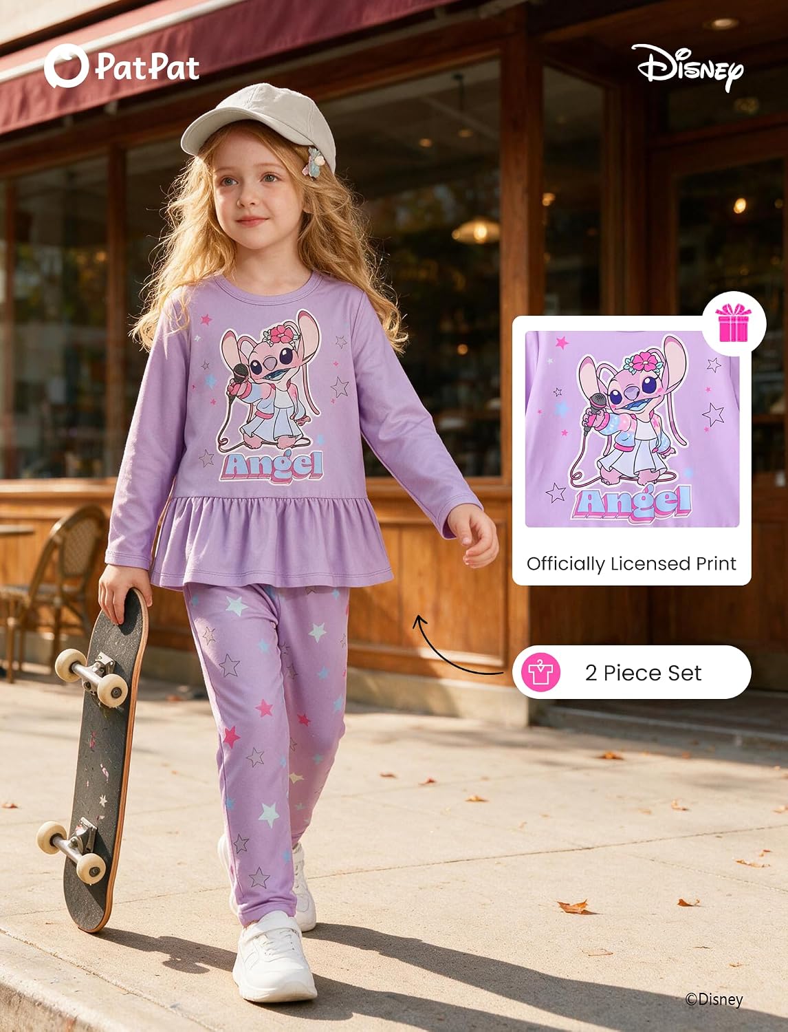 Detalle de Disney Minnie Mouse Frozen Princess Marvel Toddler Girls 2-Piece Long Sleeve Sweatshirt + Leggings Set (2-6Y)