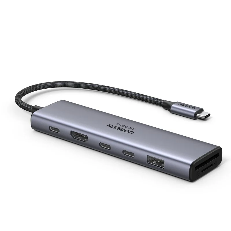 Detalle 2 de Ugreen Revodok Hub USB-C 7 en 1 PD100W