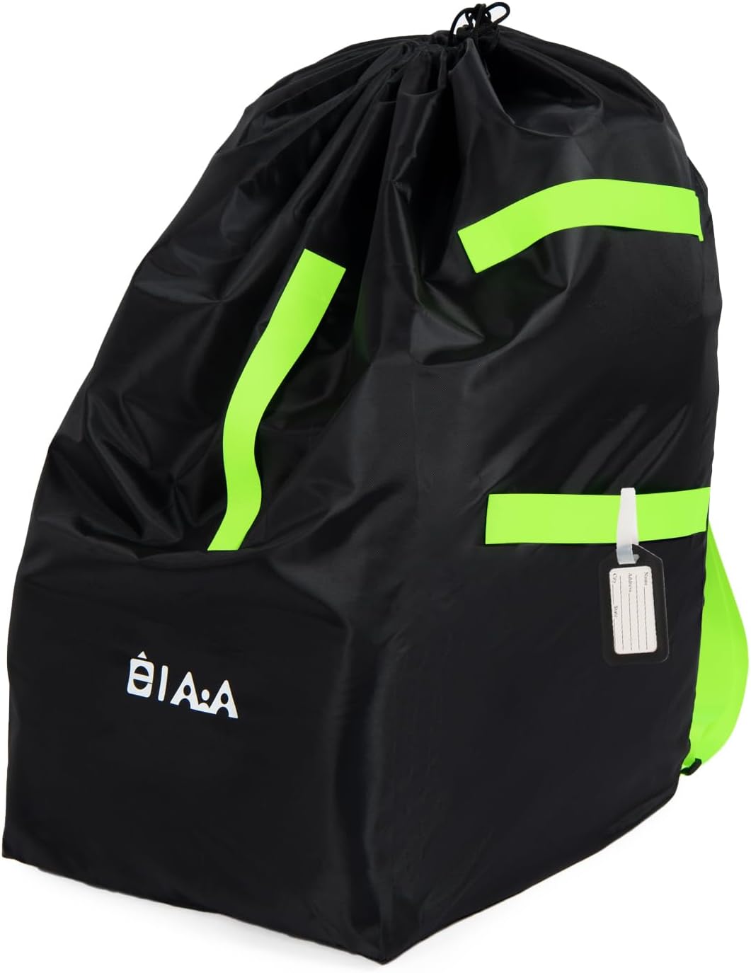 Detalle de elaia CS7501 Waterproof Car Seat Travel Bag, Foldable with Green Straps