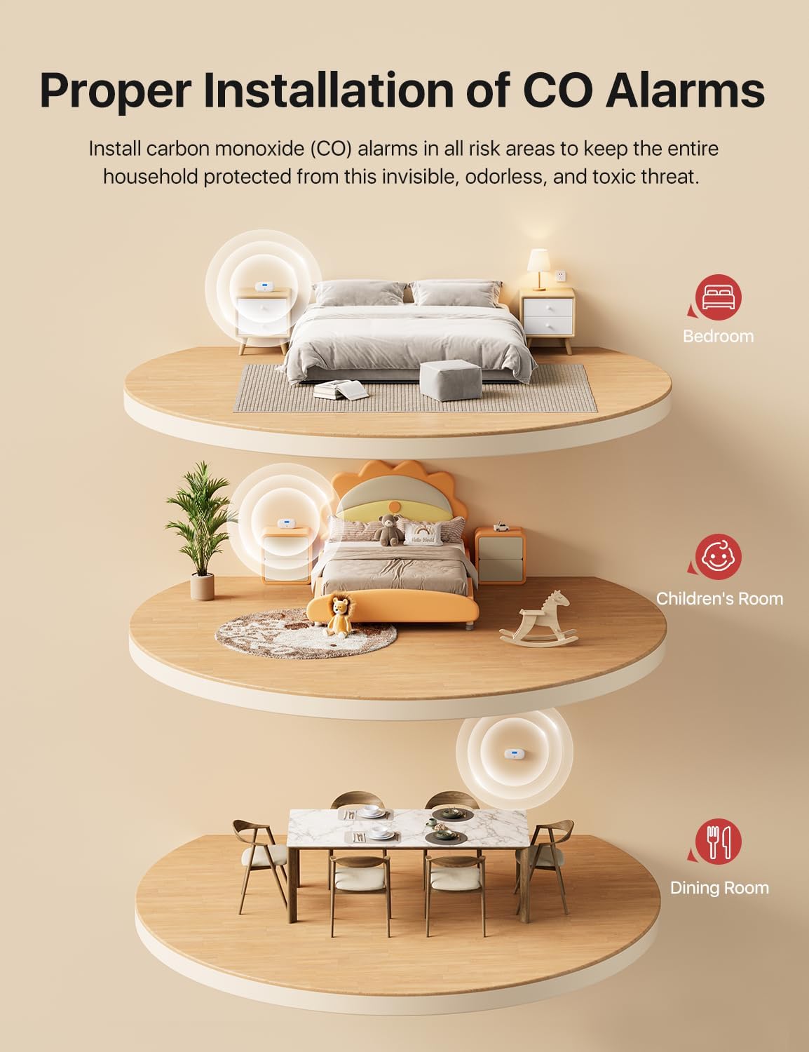 Thumbnail 6 de X-Sense XC0C-SR CO detector 10-year lifespan