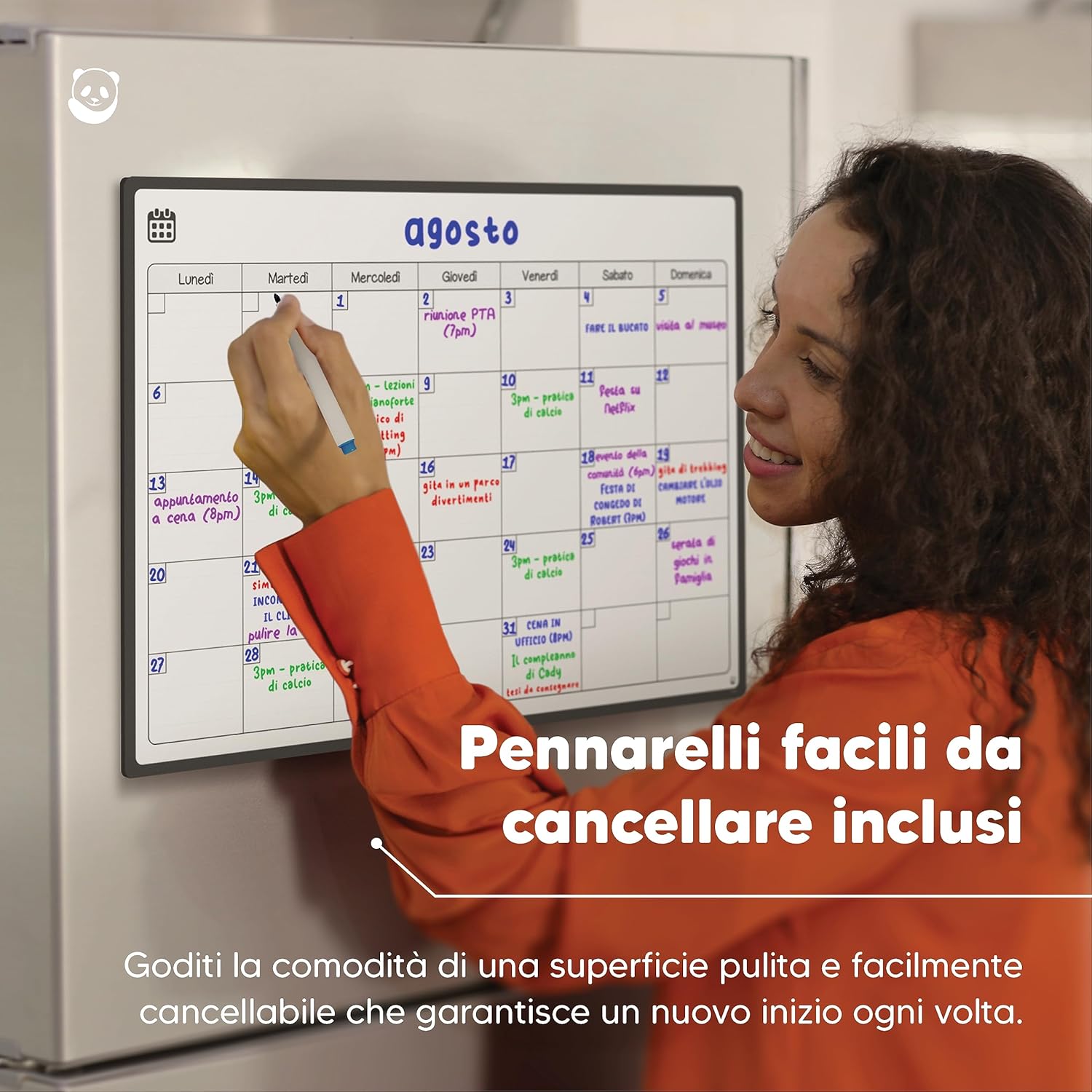 Detalle de Smart Panda A3 Lavagna Calendario Magnetico