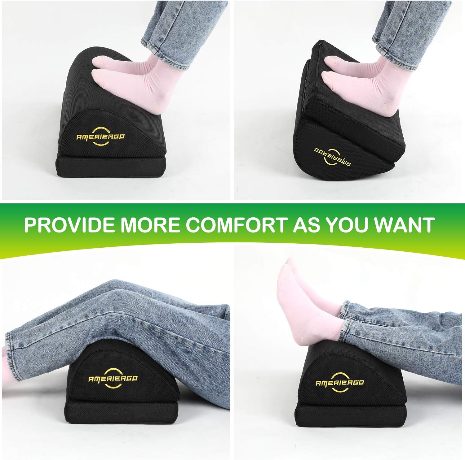 Detalle 1 de AMERIERGO under desk footrest wedge 2 heights