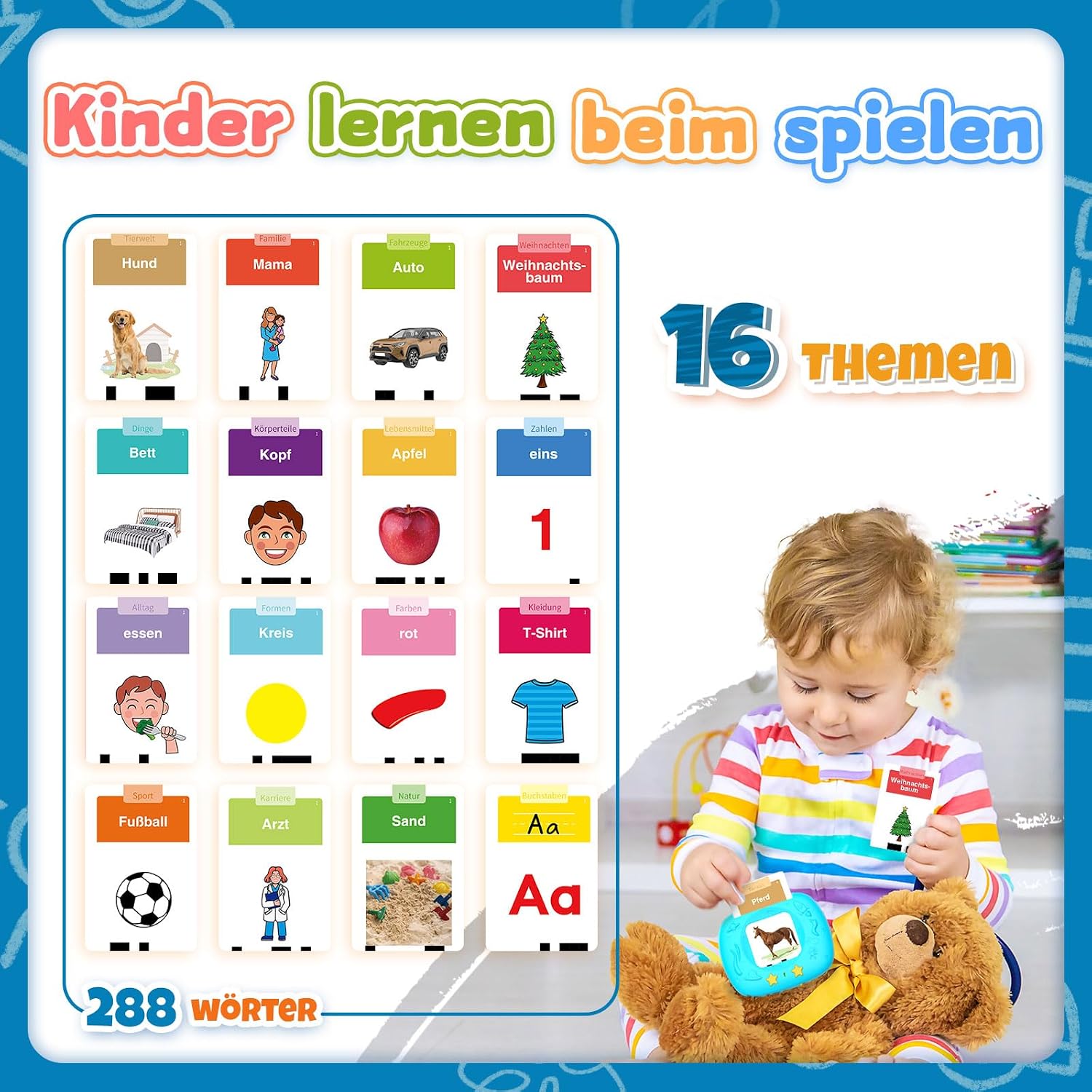Thumbnail 1 de HOMESTEC Lernkarten ab 2 Jahre Deutsche Sprechkarten