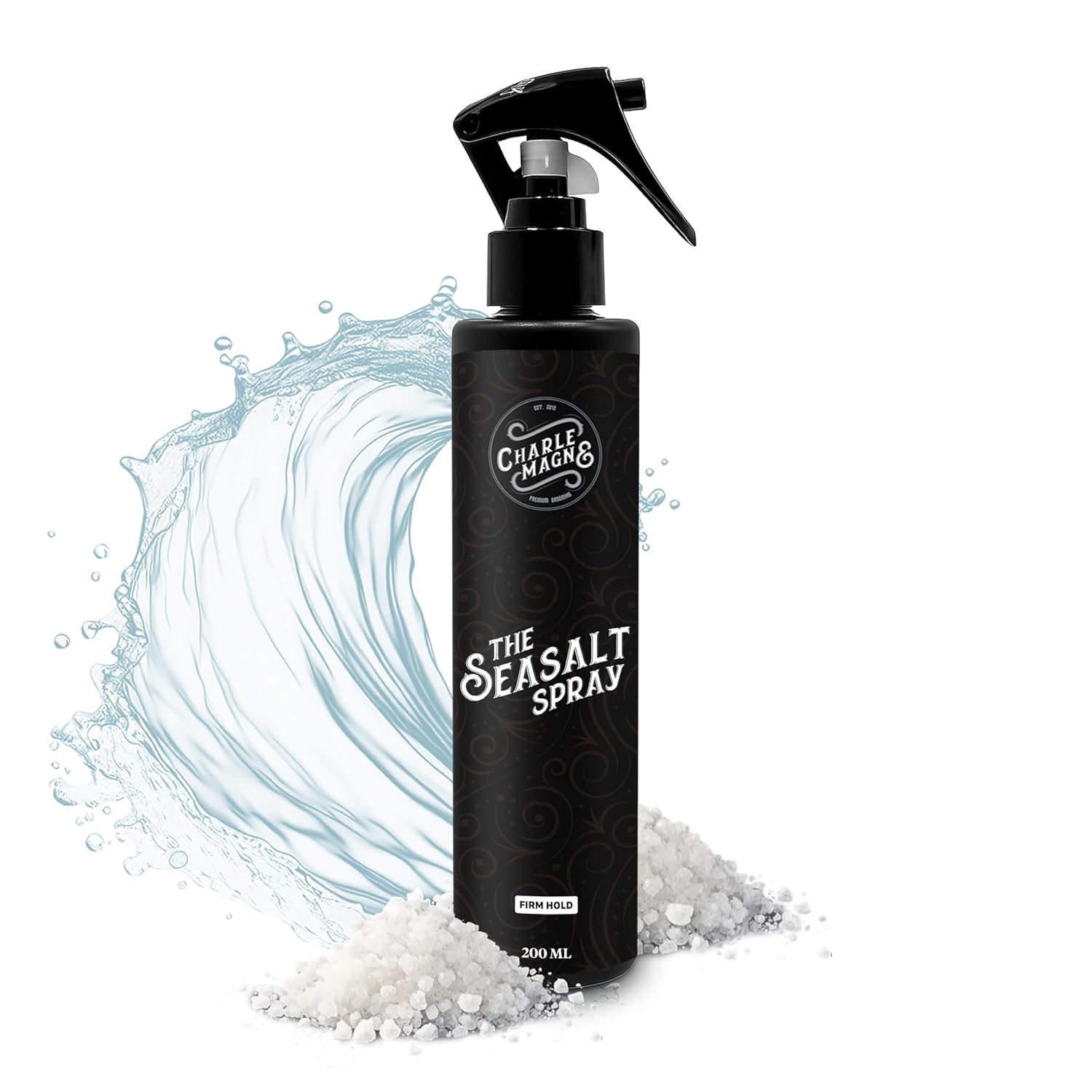 Detalle de Charlemagne Sea Salt Spray – 200 ml, fester Halt, Mediterraner Breeze Duft