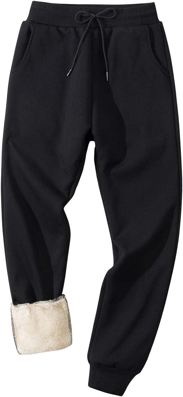 Detalle de Gihuo Men's Fleece Pants Sherpa Lined