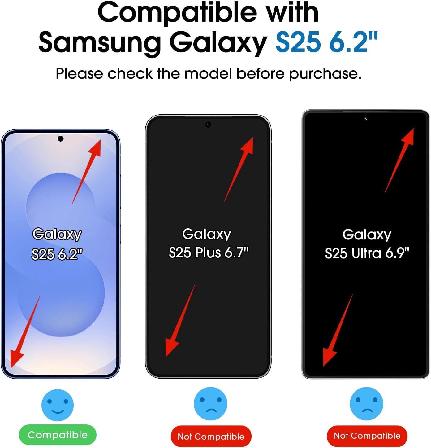 Thumbnail 1 de amFilm OneTouch screen protector for Samsung Galaxy S25 6.2"