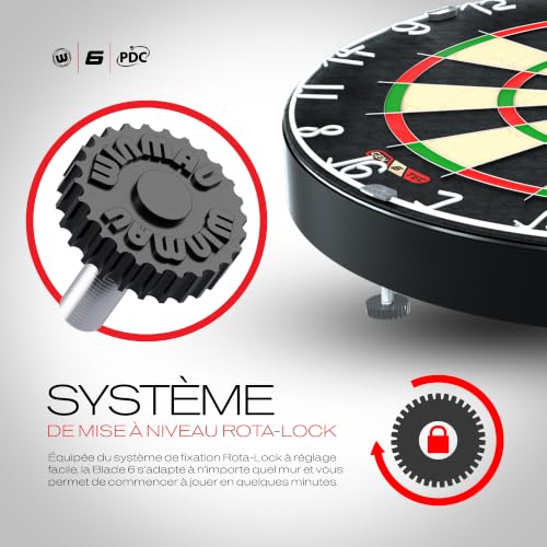 Detalle de WINMAU Darts Blade 6 — Cible de Fléchettes Sisal Professionnelle