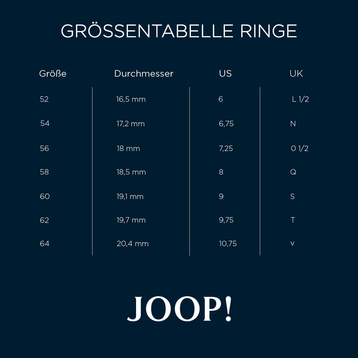 Thumbnail 1 de JOOP! Ring Edelstahl Damen – Goldene Akzente, 14 mm Breite, 4,1 mm Stärke