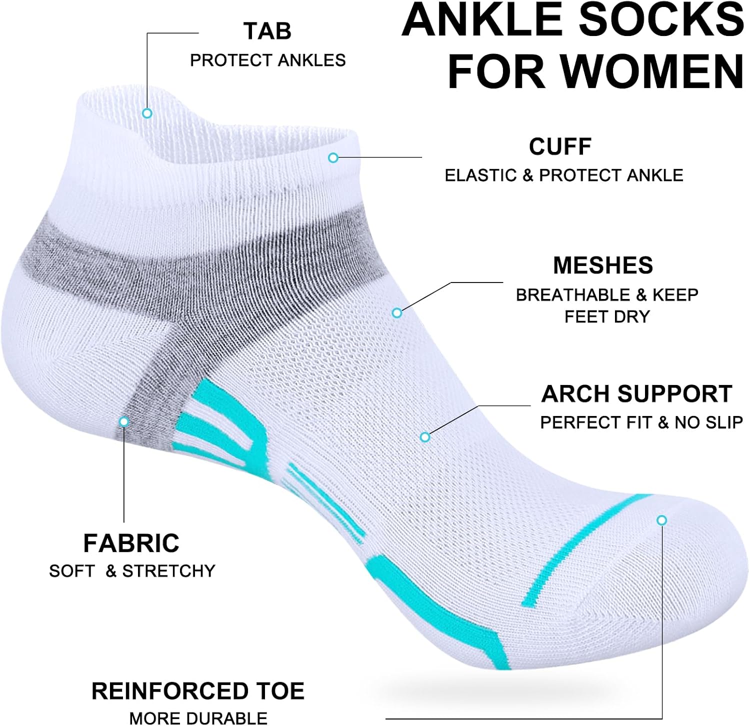 Detalle de shnn Ankle Socks 15 Pairs