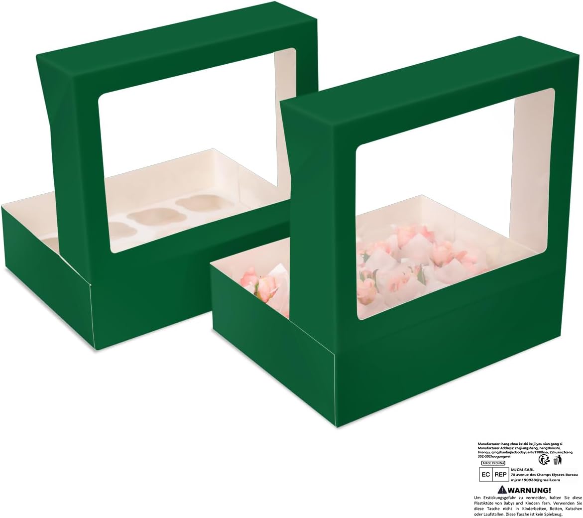 Detalle de Gcardist Cupcake-Boxen 12er Set 33x25,4x9cm