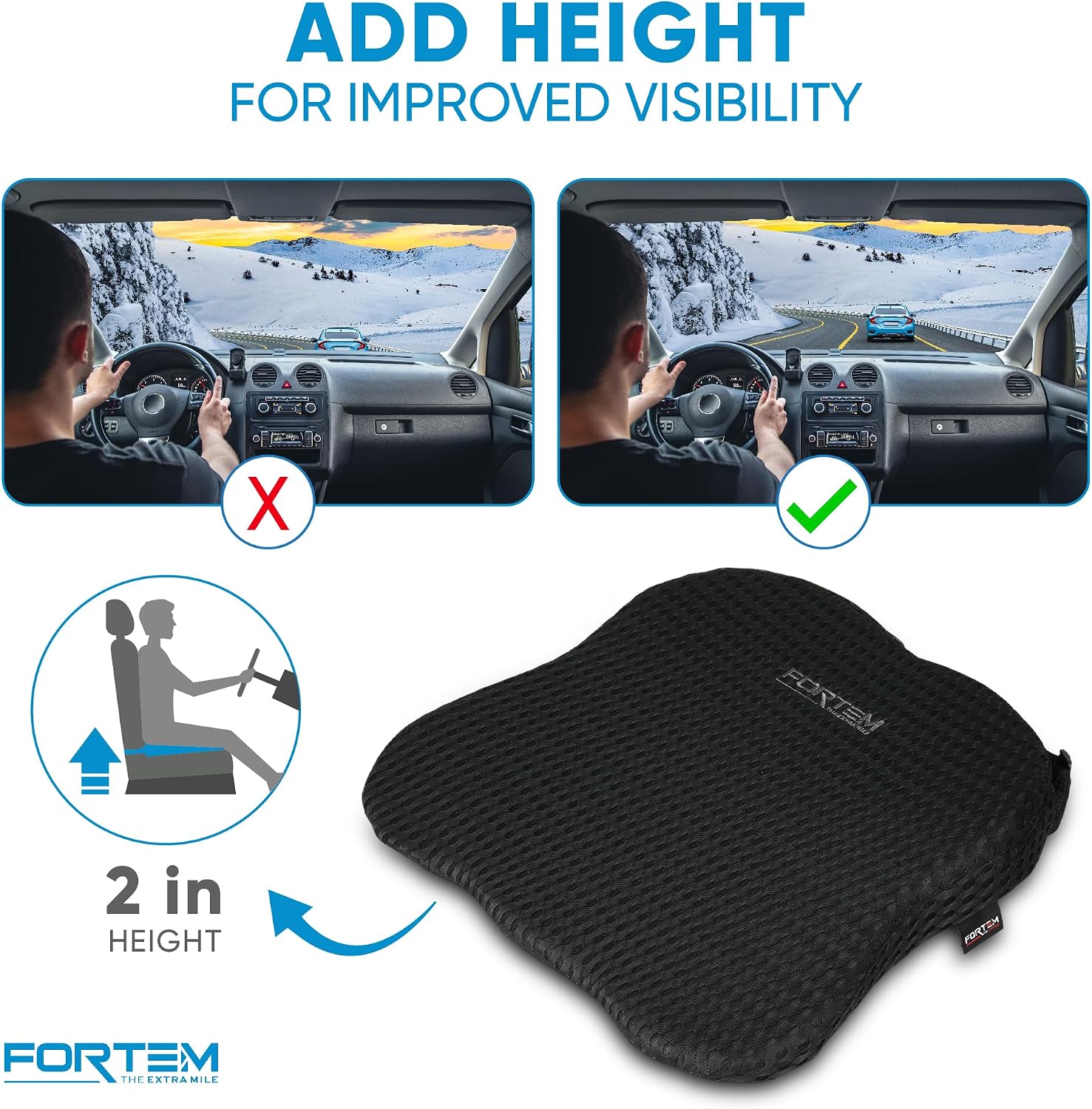 Thumbnail 5 de FORTEM Car Seat Cushion and Back Support