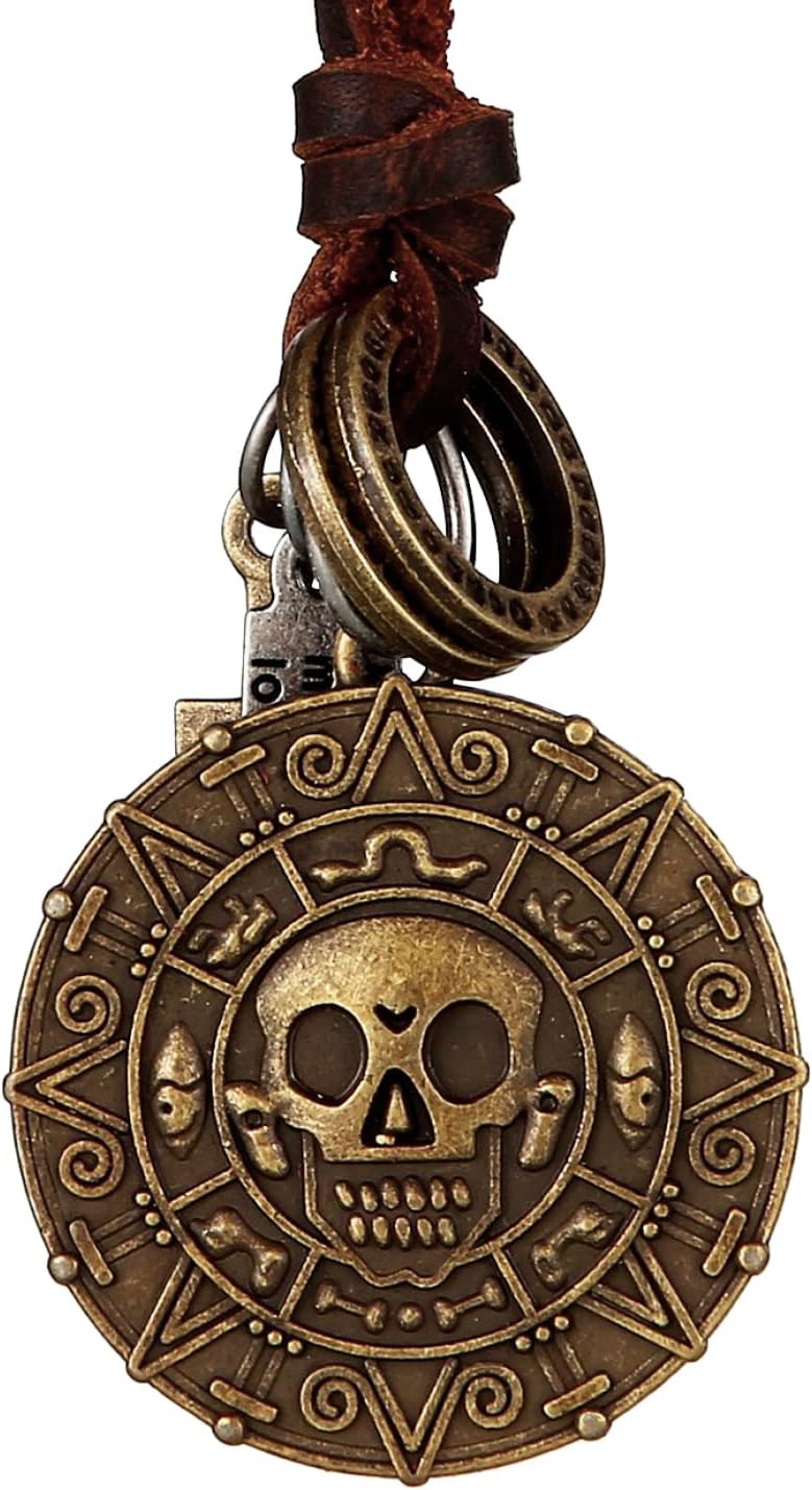 Detalle de DonDon Collar de cuero ajustable 6,5 cm