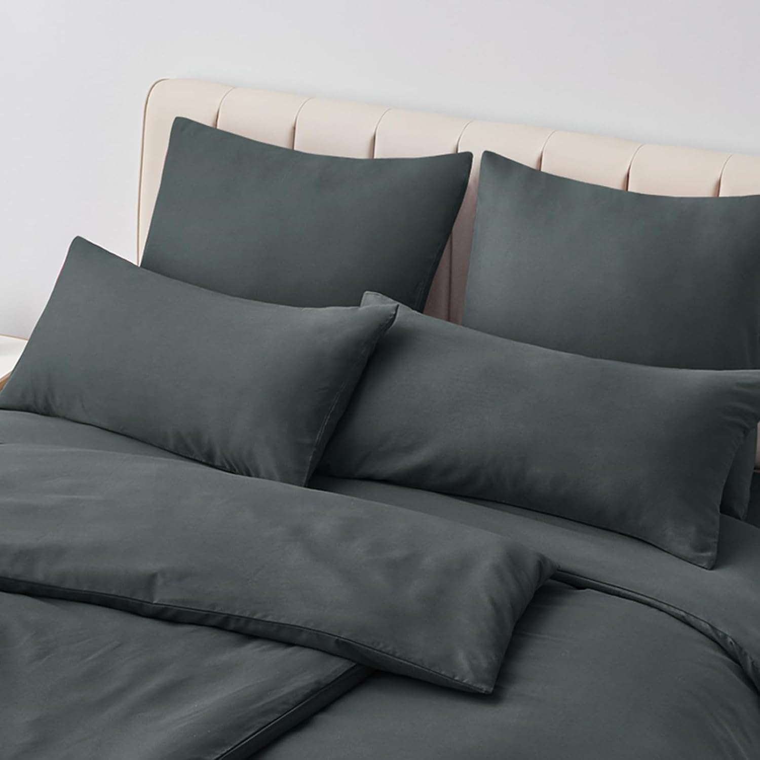 Thumbnail 1 de Aisbo Kissenbezug 40x80 Anthrazit 2er Set