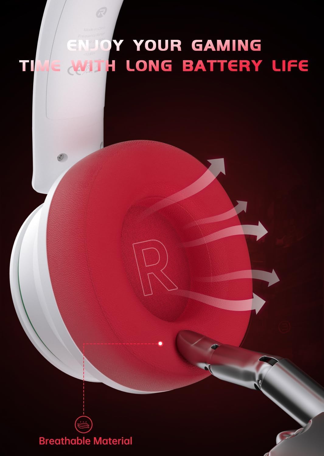 Thumbnail 5 de Captain 200 Wireless Gaming Headset: 50mm Drivers, 45+ Hours Battery, 2.4GHz for Xbox/PlayStation & PC