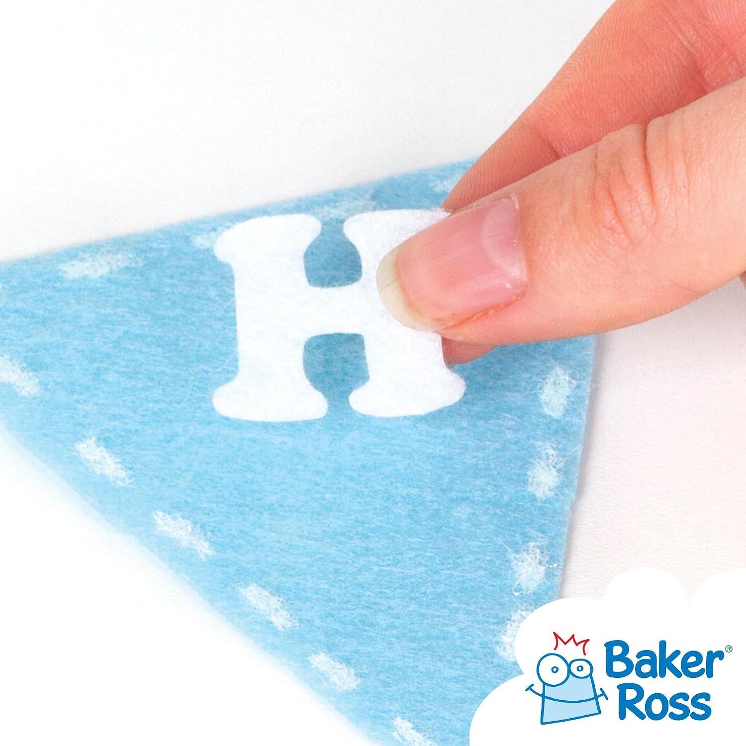 Detalle de Baker Ross självhäftande bokstäver för pyssel, 550 blandade, 23 mm