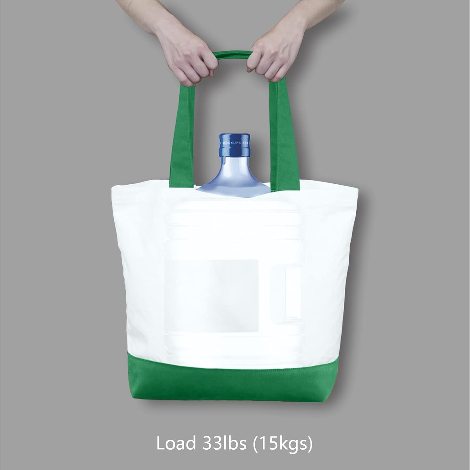 Thumbnail 5 de TOPDesign 1-Pack Super Strong Large 12oz Cotton Canvas Tote Bag (12oz canvas, two-tone handles)