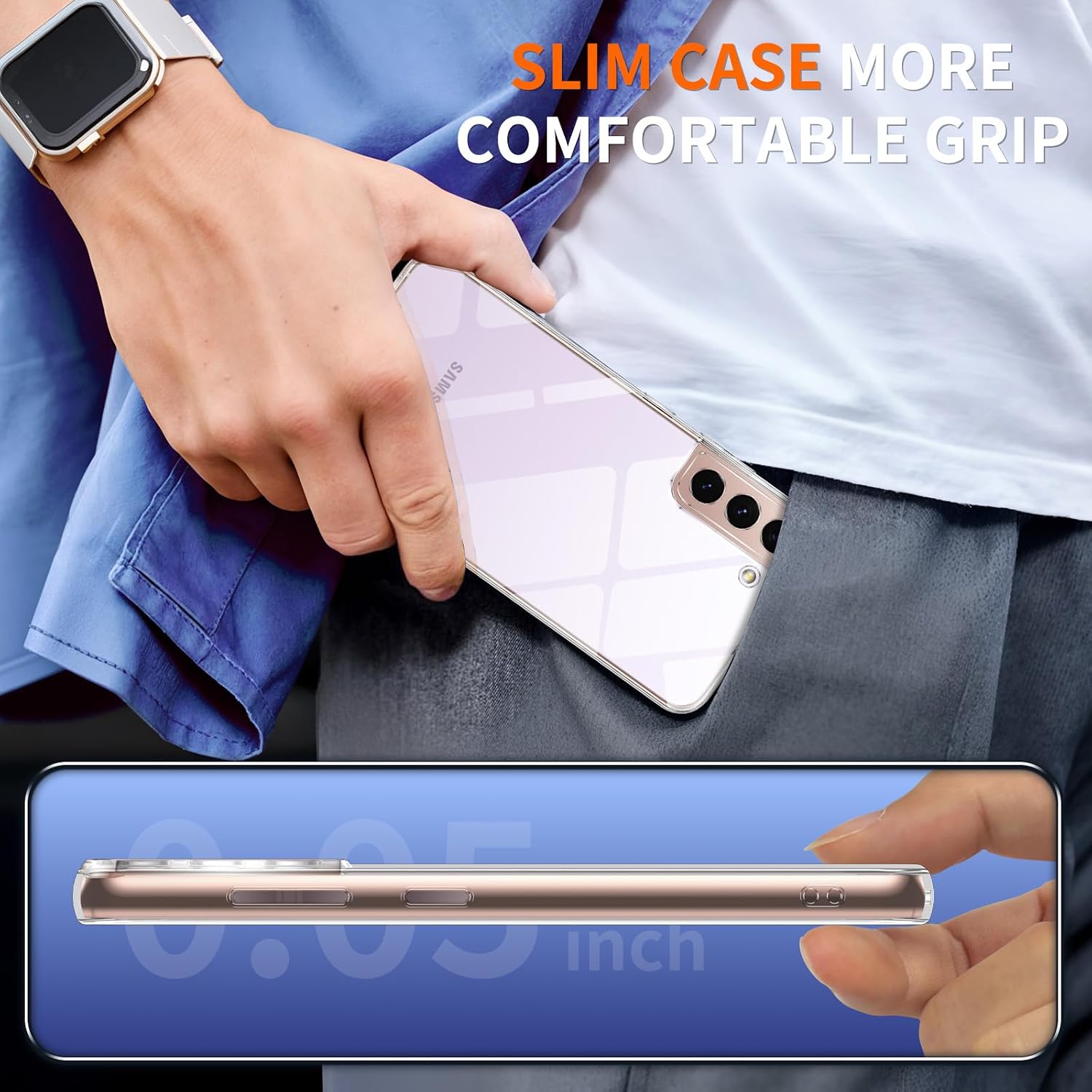 Thumbnail 6 de Oelrstfe Coque Samsung Galaxy S22 5G protection transparente