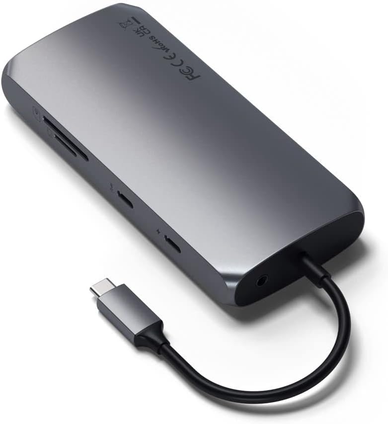 Thumbnail 3 de Satechi Hub USB‑C 9 en 1 MX avec double HDMI 4K, Ethernet Gigabit et charge PD 100W