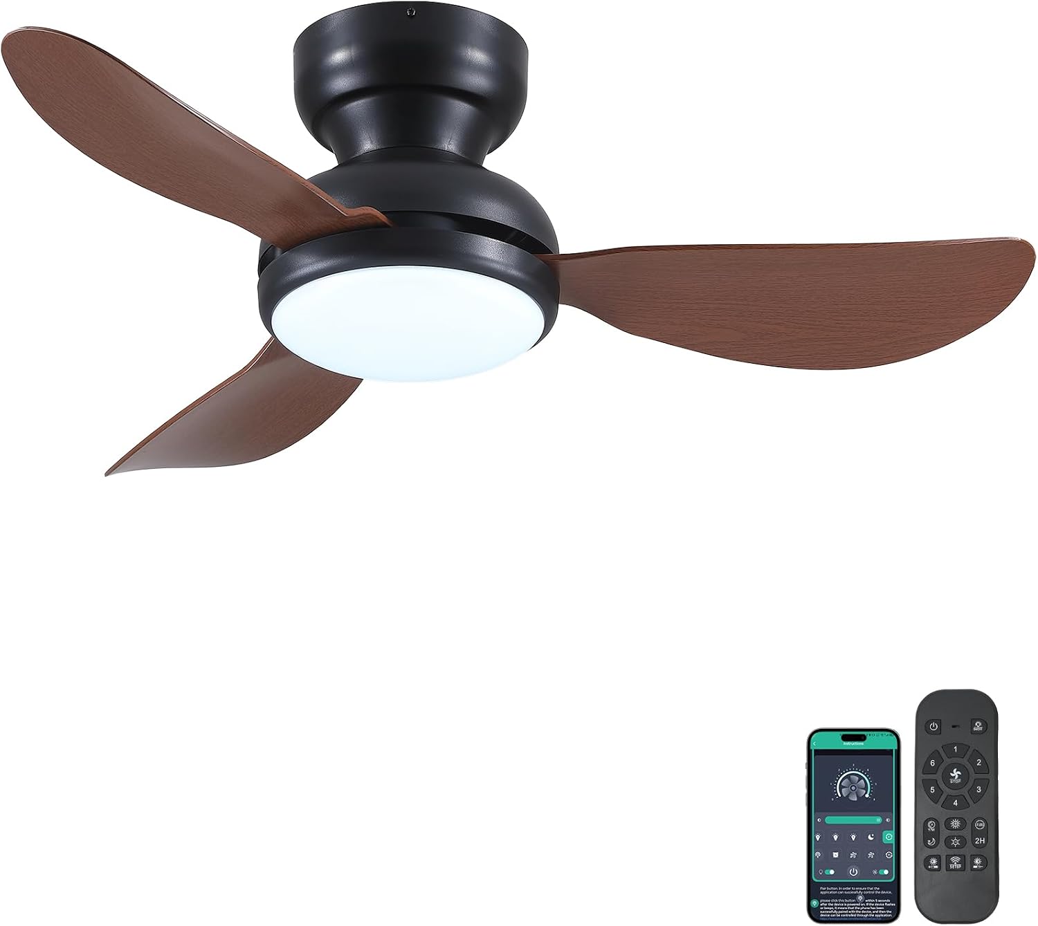 Detalle de Kviflon 36-inch ceiling fan with light