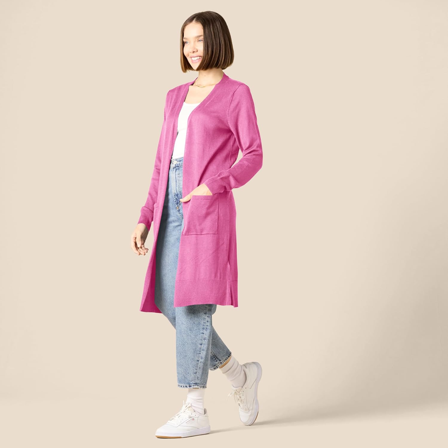 Thumbnail 4 de Amazon Essentials Women’s Lightweight Longline Open-Front Cardigan (plus sizes available)