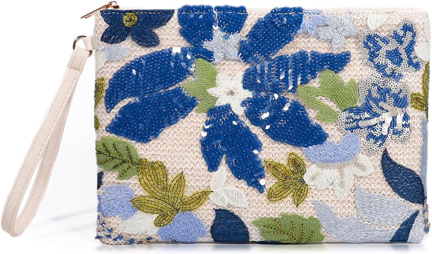 Detalle de QTKJ Straw Clutch Bag