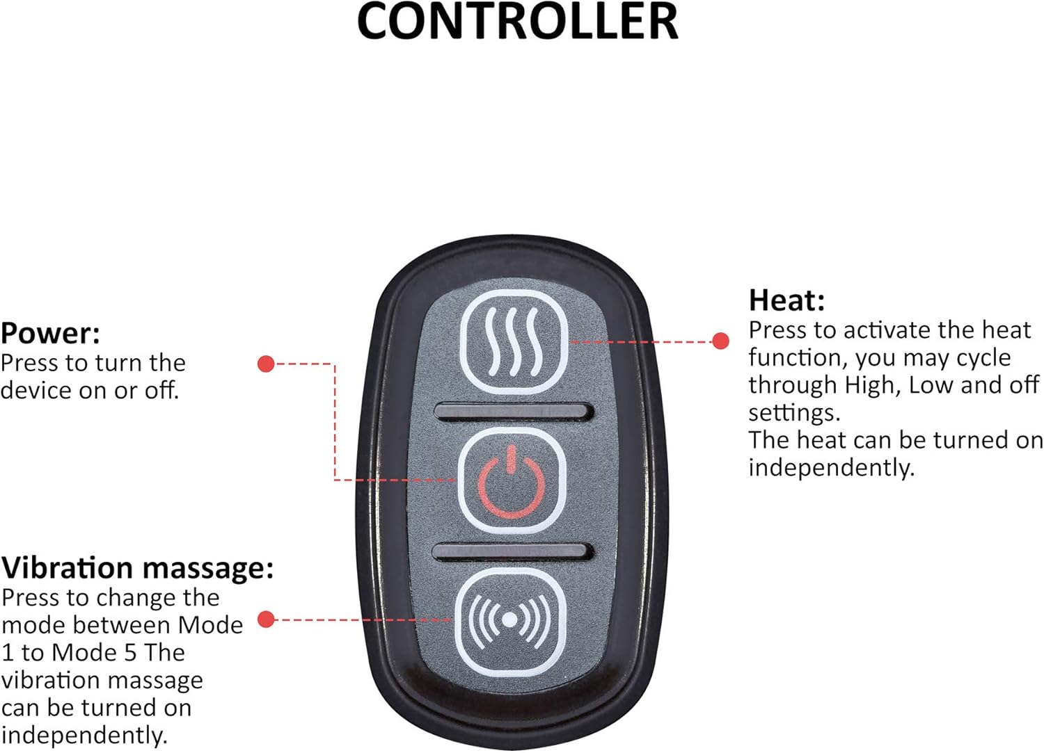 Thumbnail 5 de COMFIER Heated Knee Massager with Heating Pad