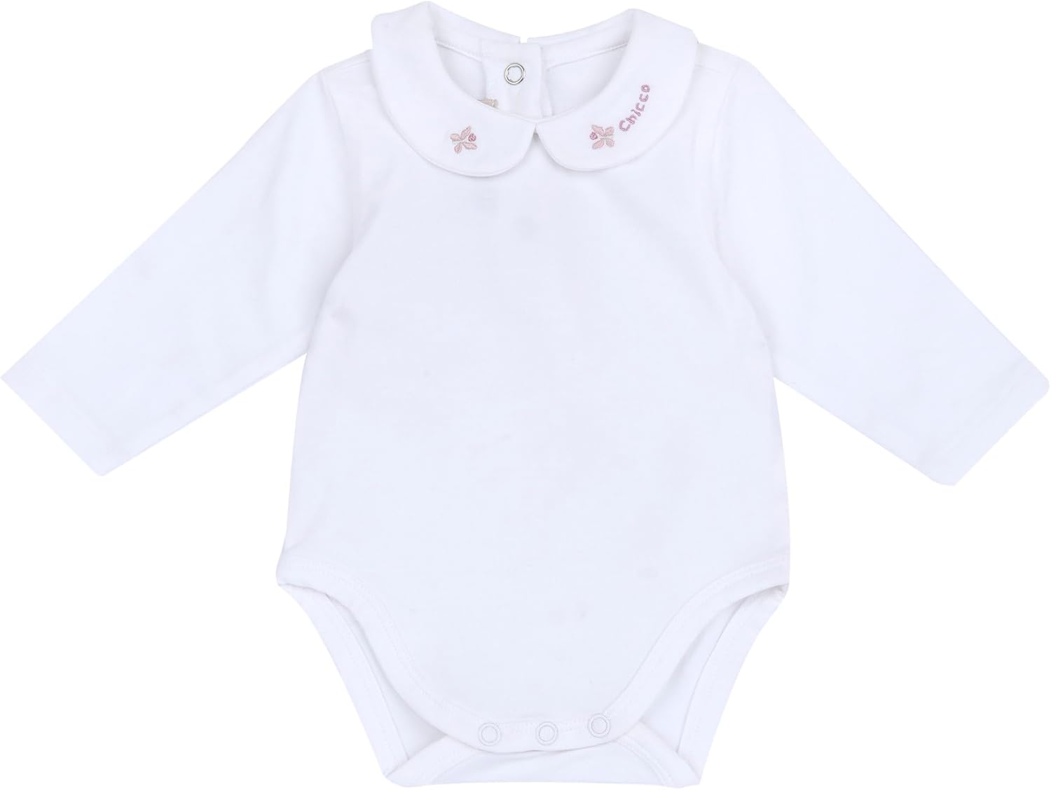 Detalle de Chicco Salopette Neonato e Neonata: completo cotone con body e colletto, Made in Italy