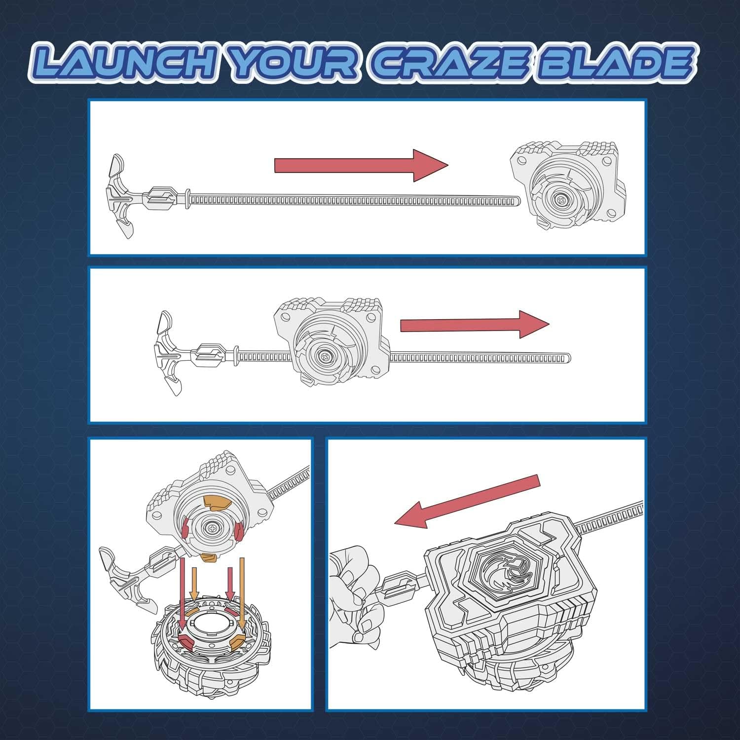 Thumbnail 6 de Set CRAZE BLADE Combat Skorpix Xoctarus Evolution (2 toupies métal) avec lanceurs