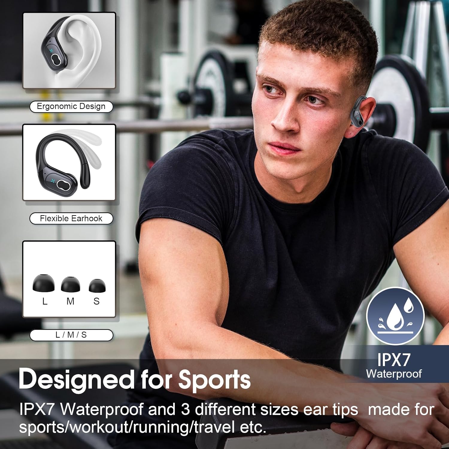 Detalle 2 de Wireless Earbuds 75 hrs Bluetooth 5.4