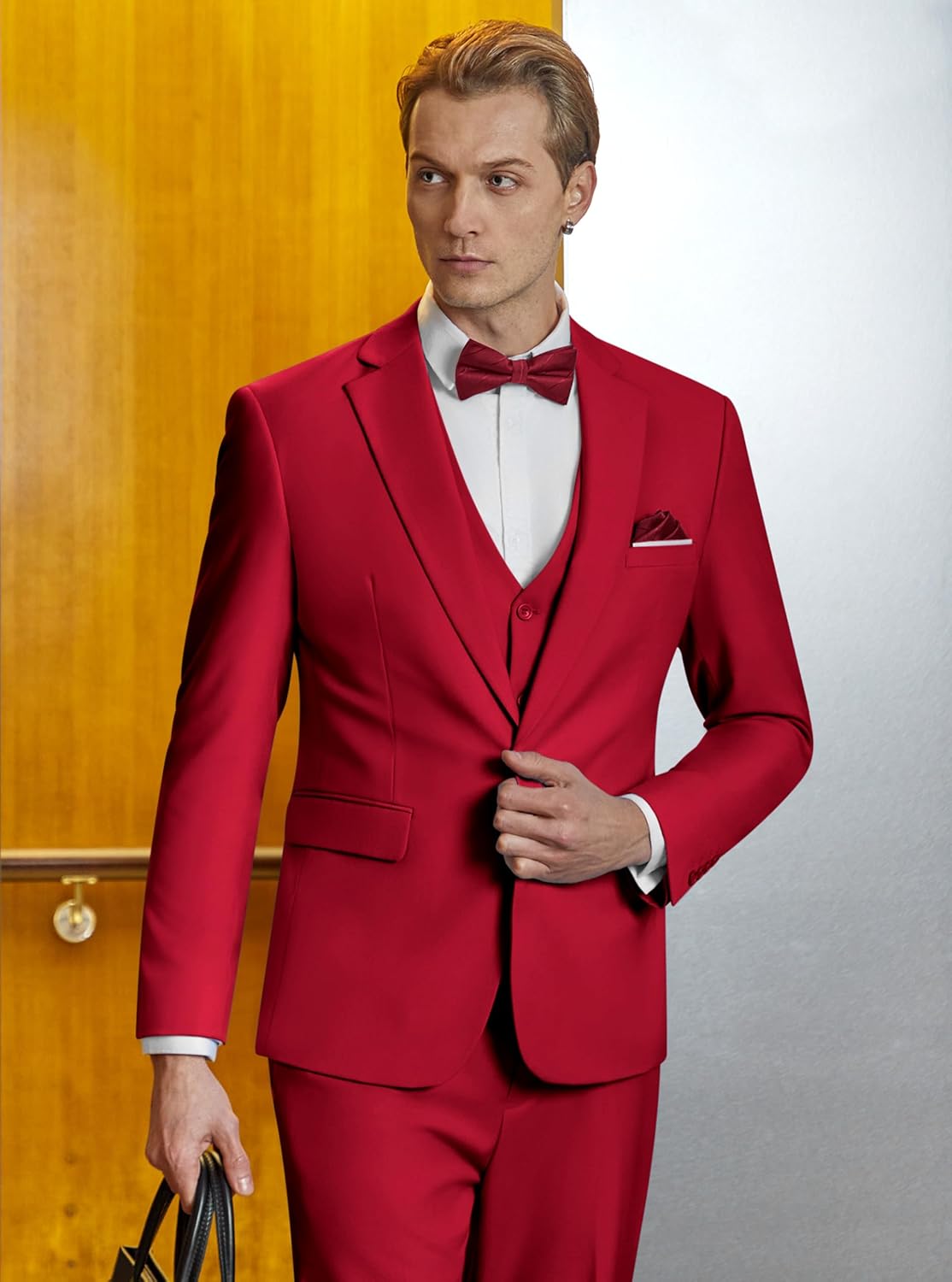 Thumbnail 1 de WULFUL Men’s Slim Fit Suit 3-Piece